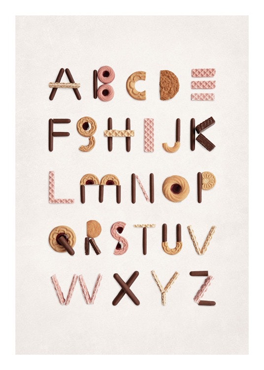 Cookie Alphabet Poster 0