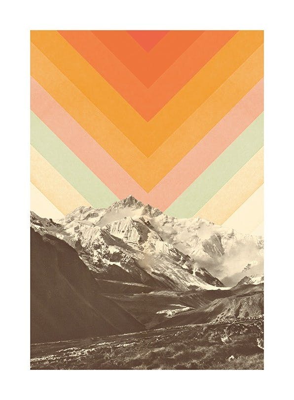 Florent Bodart - Mountainscape No1 (50x70 cm)