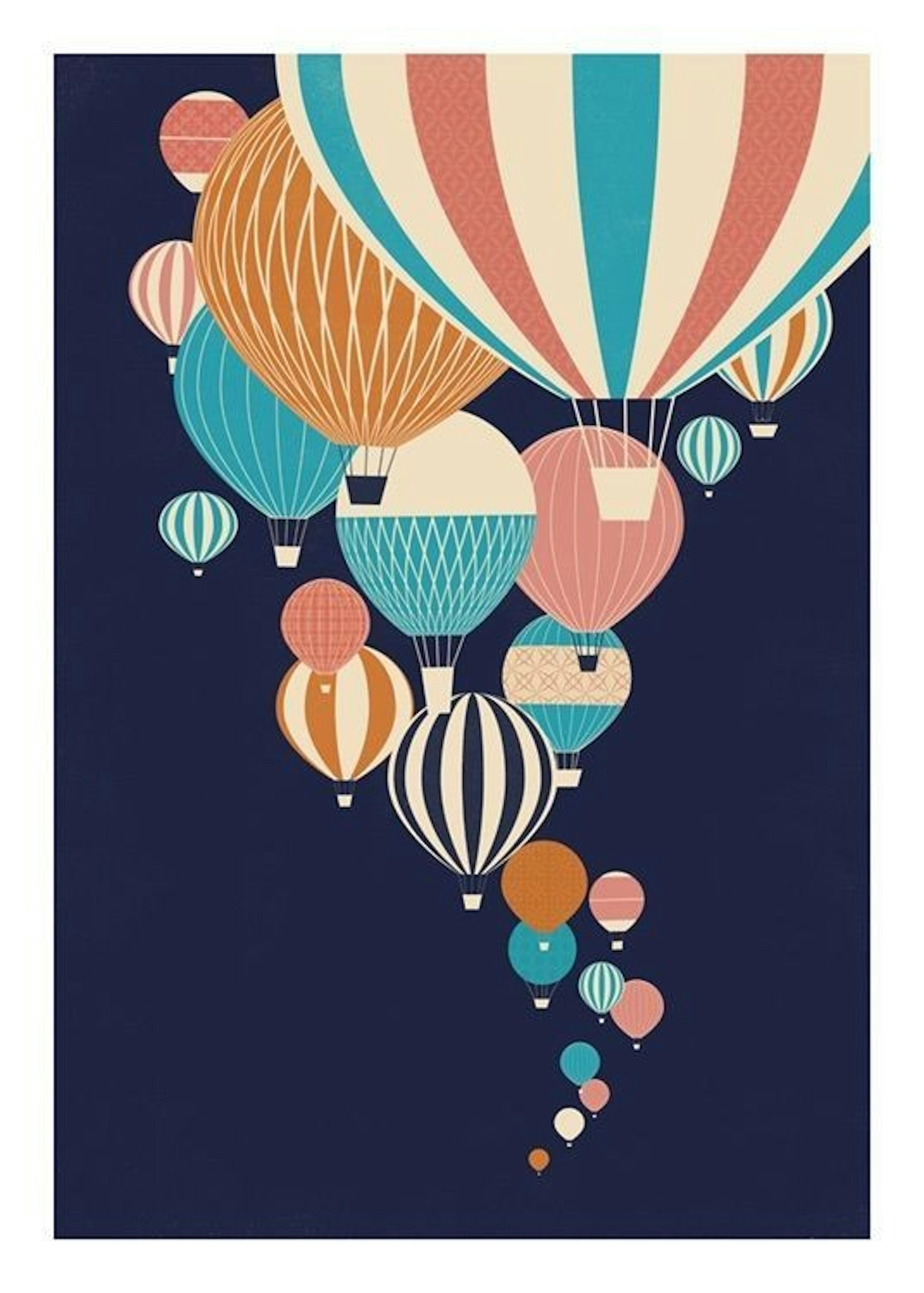 Balloons in the Sky Poster 0