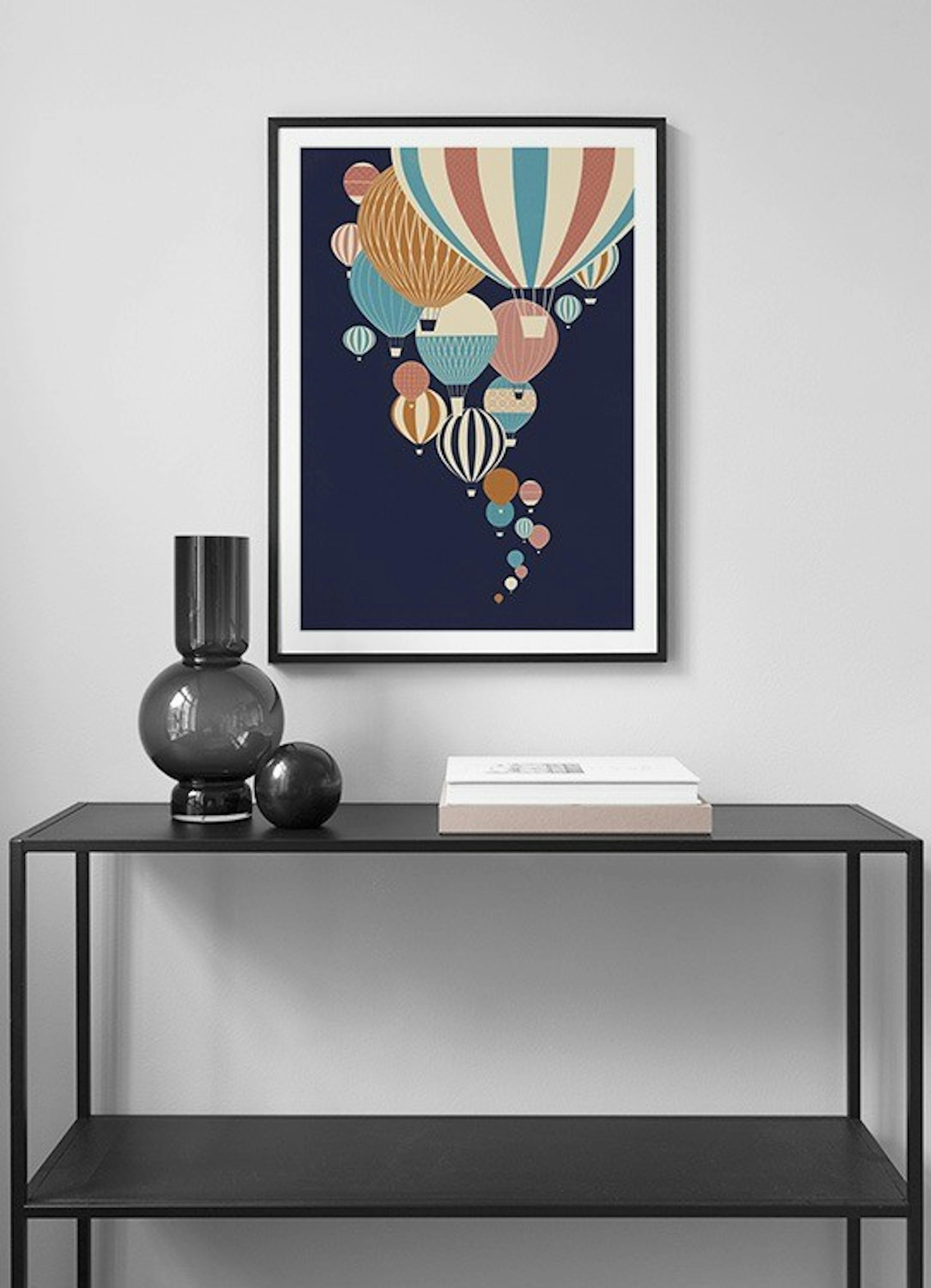 Balloons in the Sky Print