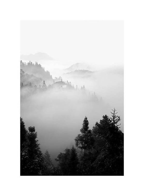 The Morning Mist Poster (30x40 cm) -  Poster mit Waldmotiven