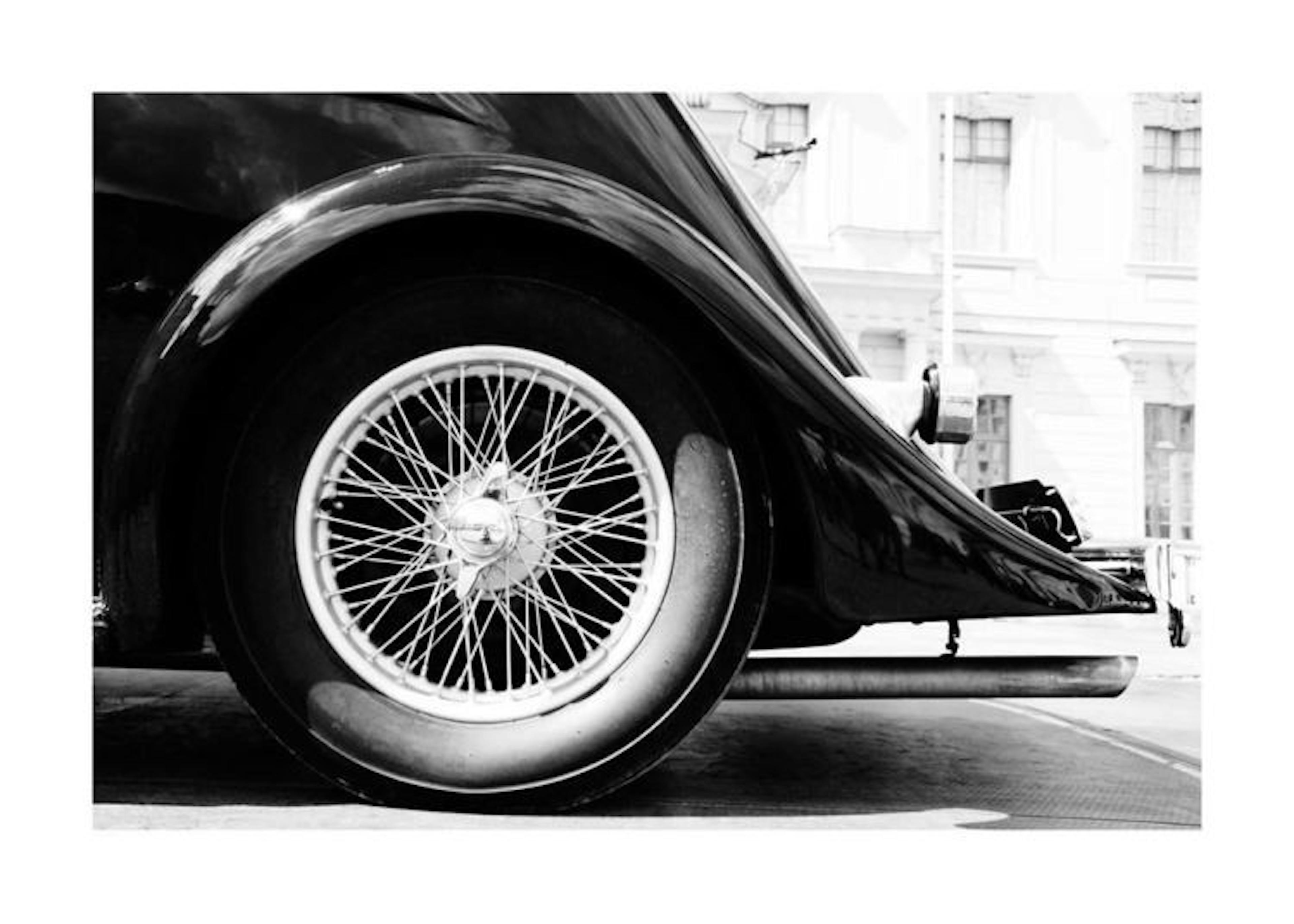 B&W Vintage Car Print