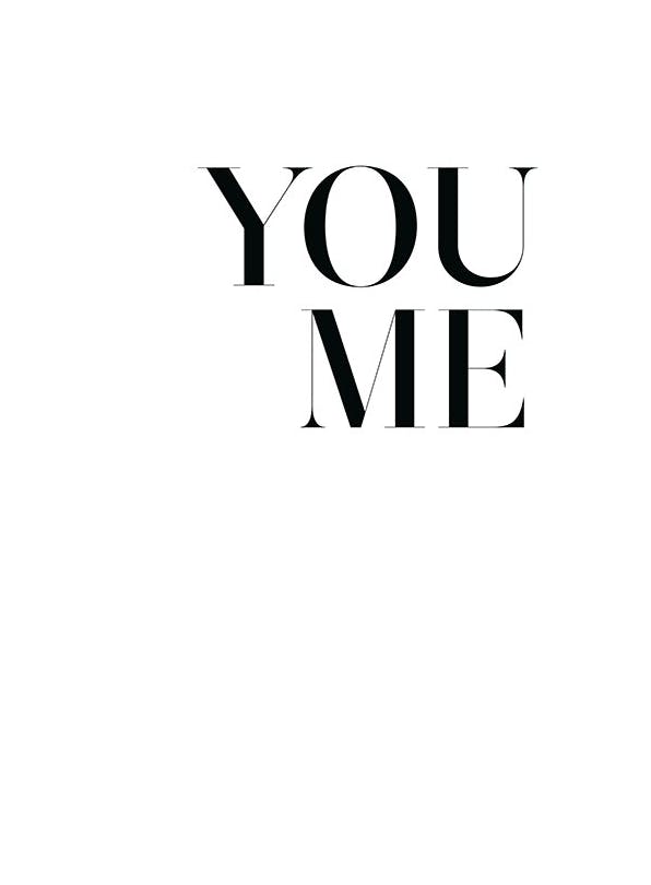 You. Me. Poster (21x30 cm) - Poster mit Sprüchen