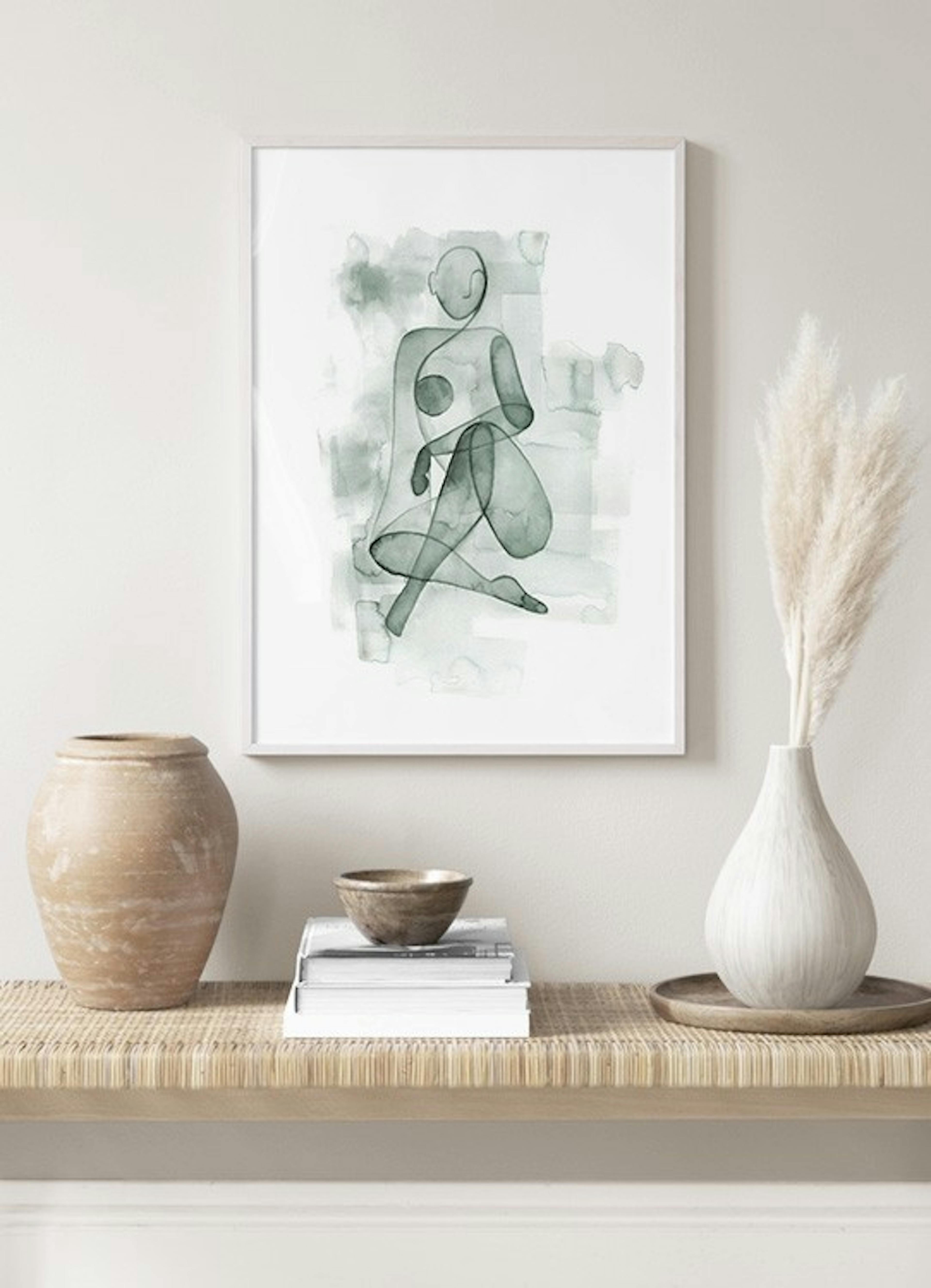 Watercolor Figure No1 Poster