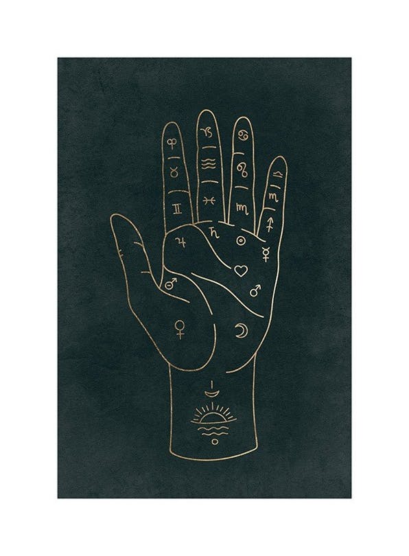 Palmistry Affiche (21x30 cm)  Posters de l'espace & astronomie