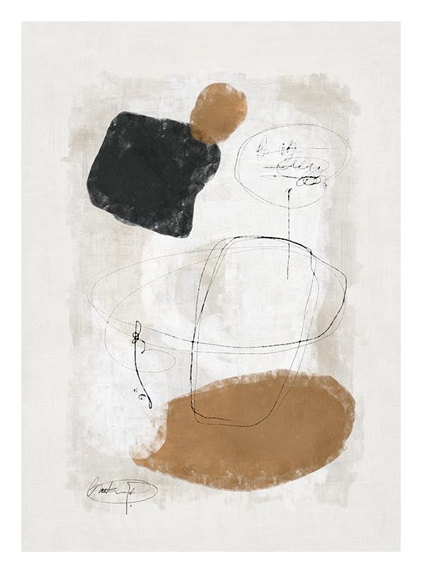 Painted Abstract No1 Plakat (50x70 cm)- Sztuka abstrakcyjna