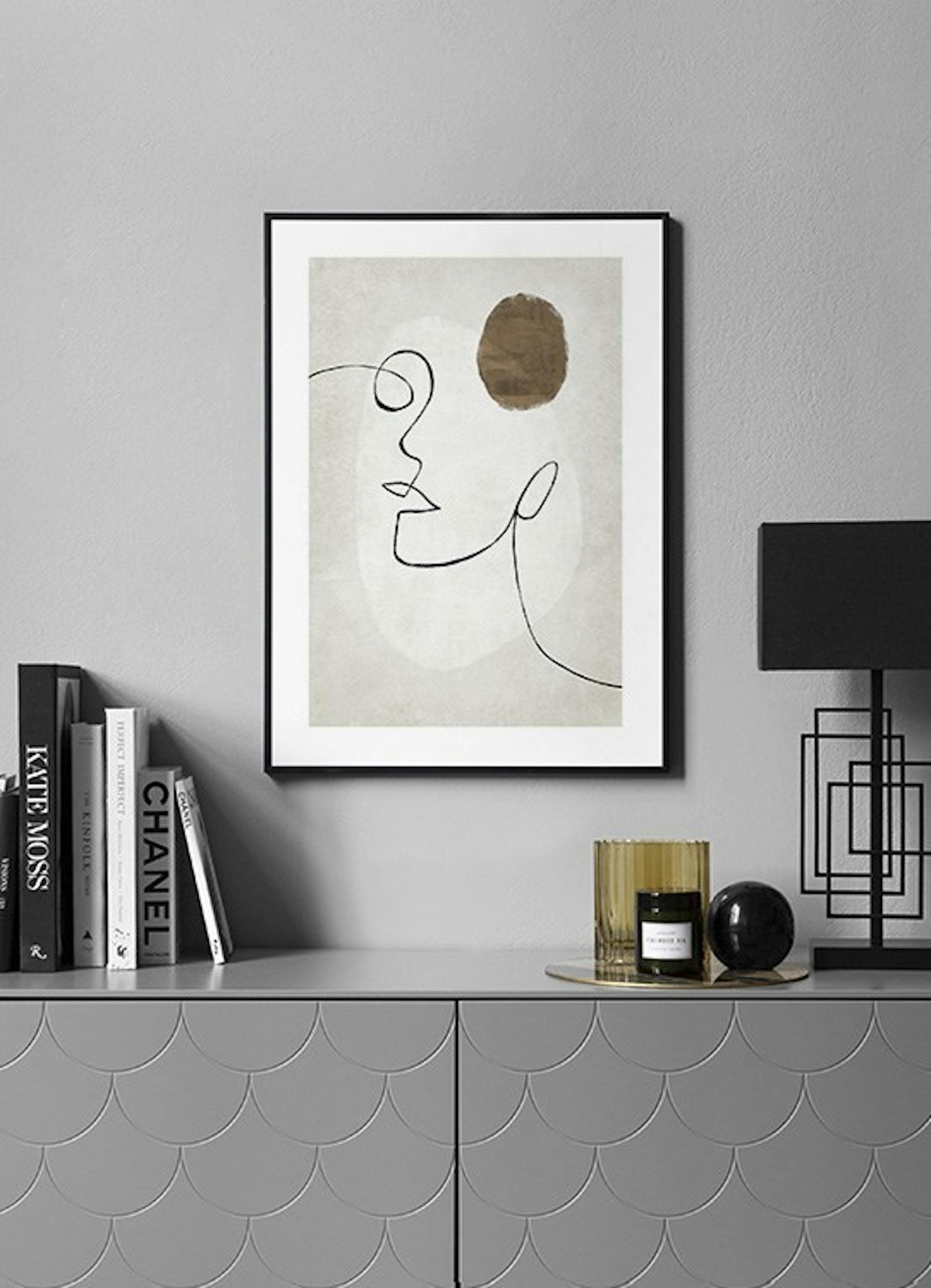 Abstract Lines and Shapes No1 Print