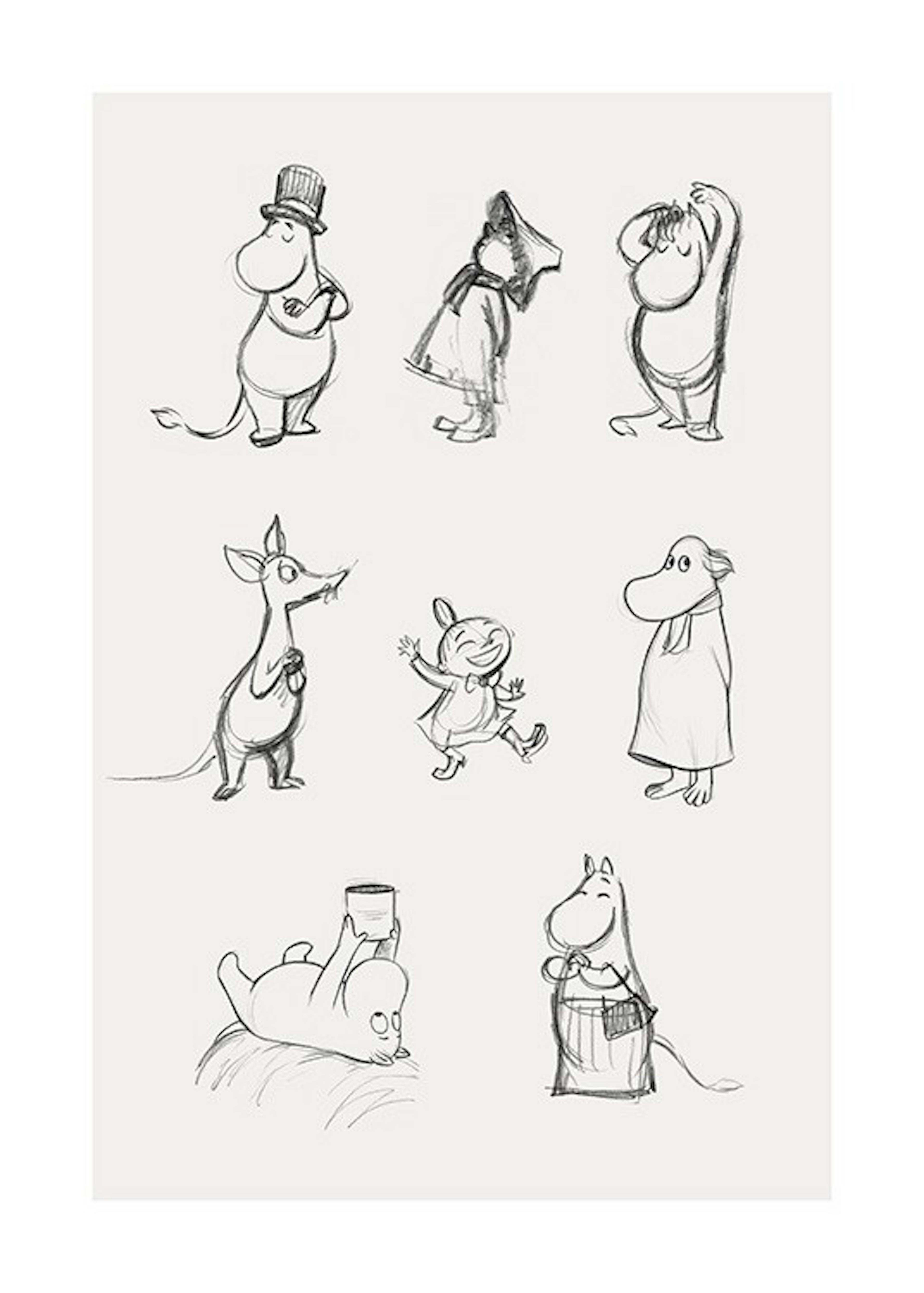 Moomin Characters No1 Print