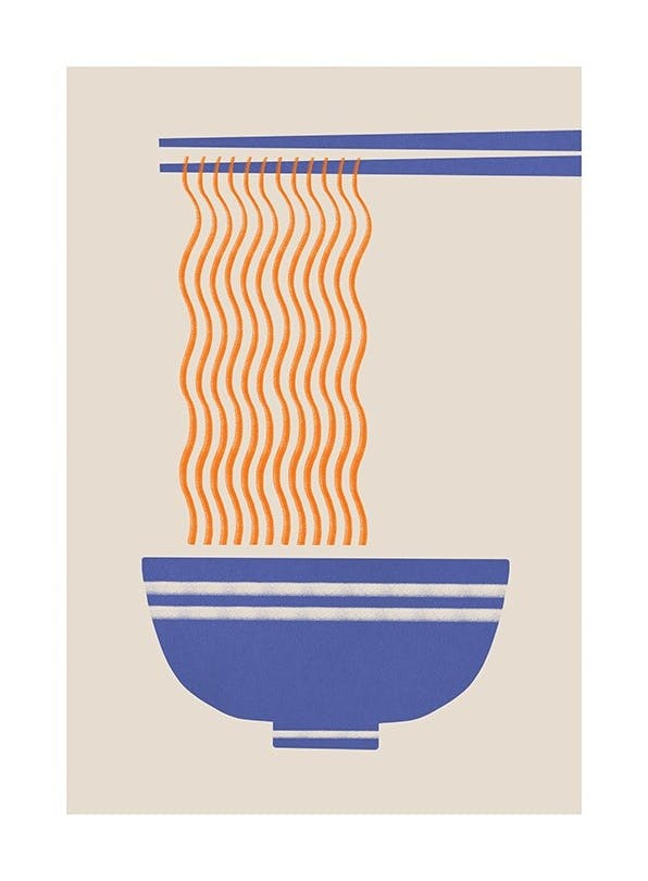Ramen Noodles Poster (21x30 cm)- Arte grafica e poster