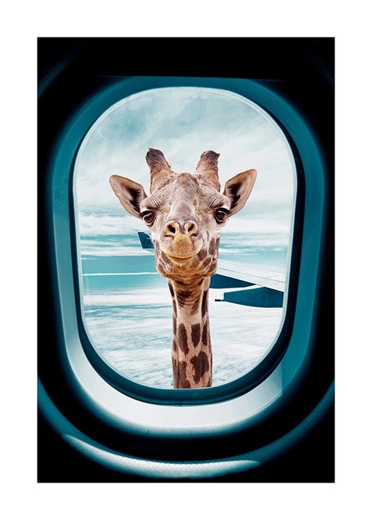 Peek-A-Boo Giraffe Poster 0