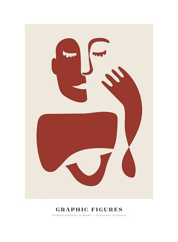 Prints - Graphic Figures No1 Print (30x40 cm) - Illustration prints