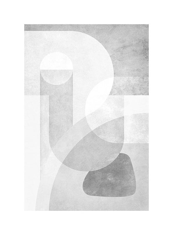 Grey Graphics No2 Plakat (50x70 cm)- Sztuka abstrakcyjna