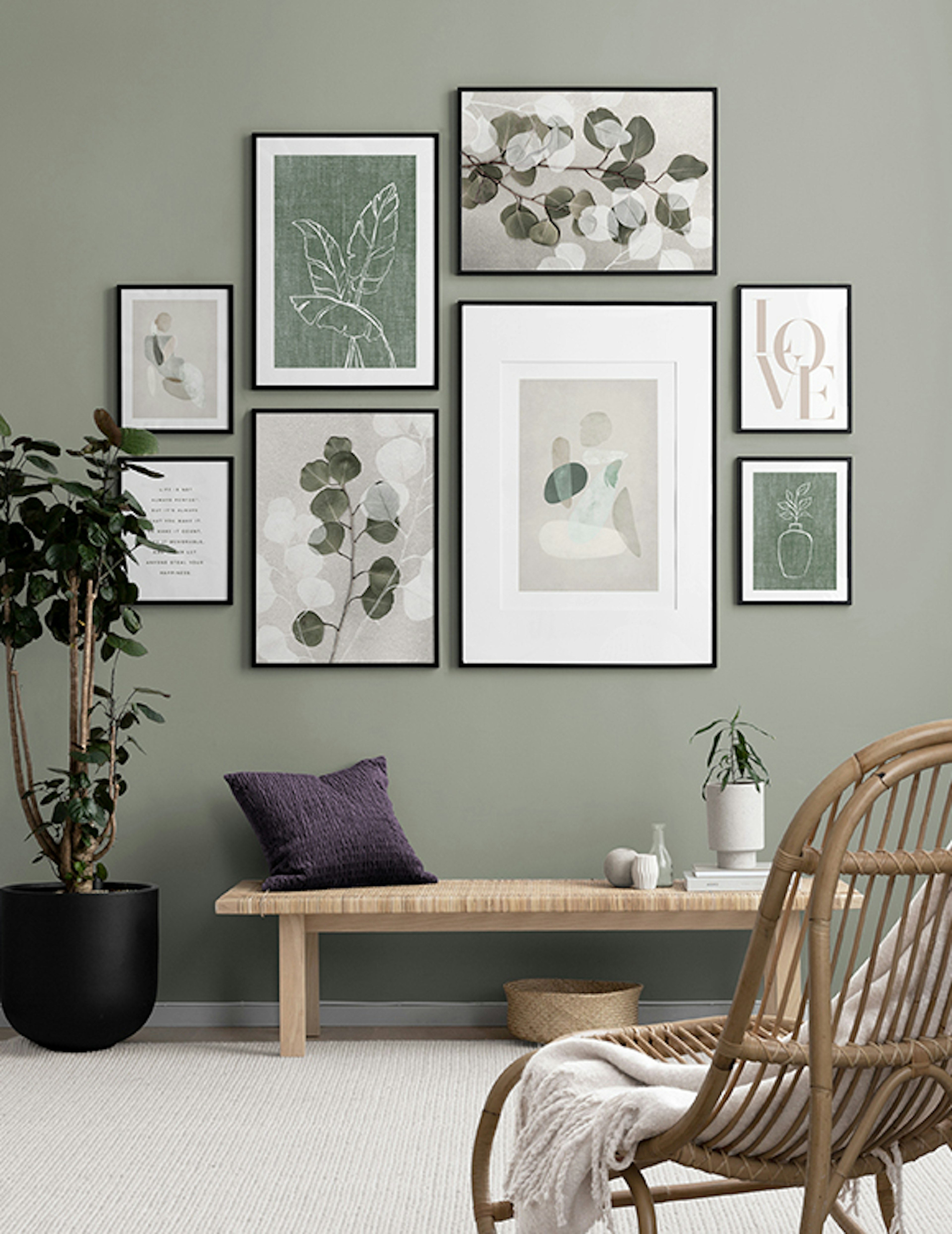 Herbivore gallery wall