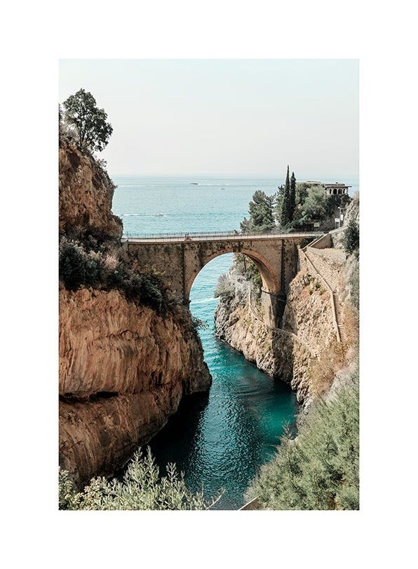 Fiordo Di Furore Poster (30x40 cm) - Natuur posters