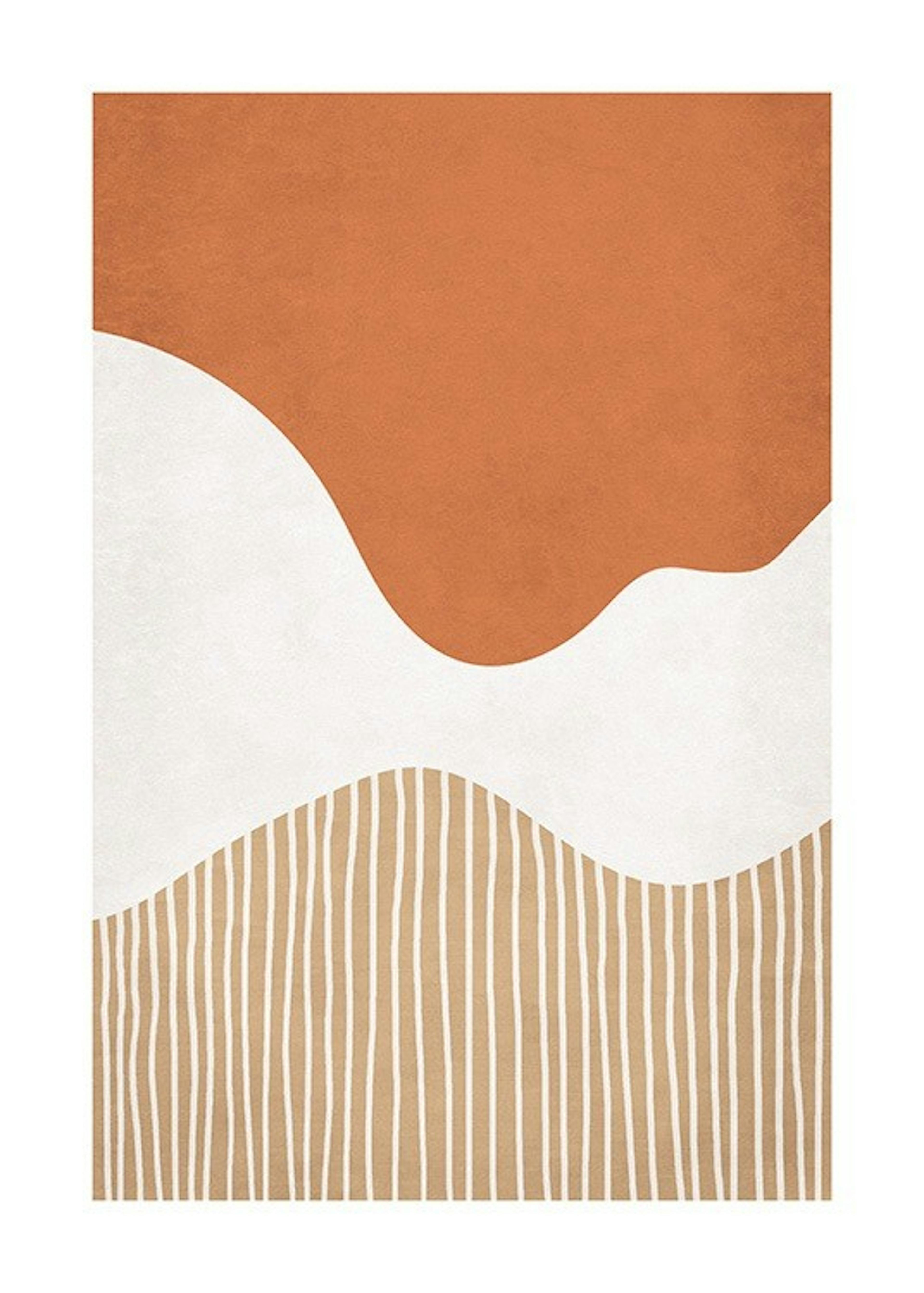 Abstract Shapes and Lines Print 0