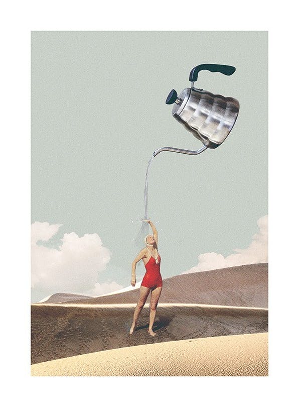 Maarten Leon - Stay Hydrated Plagát (30x40 cm)
