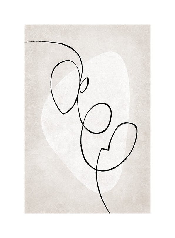 Prints - Artful Lines No1 Print (50x70 cm) - Line Art prints