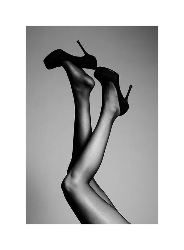 B&W Legs Plakat (30x40 cm)- Czarno-białe zdjęcia
