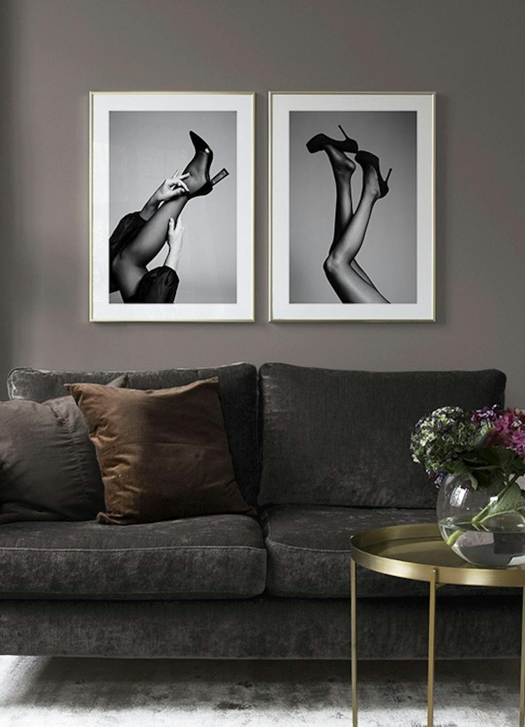 B&W Legs Poster - Legs and heels - desenio.co.uk