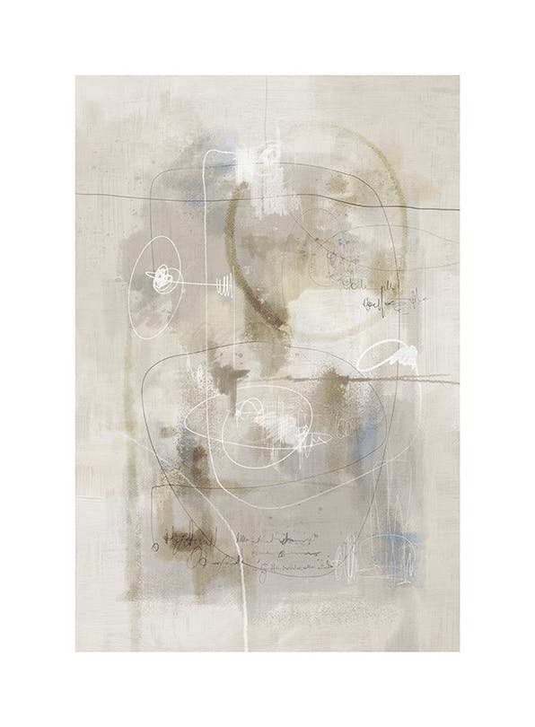 Beige Impression No1 Poster (70x100 cm)