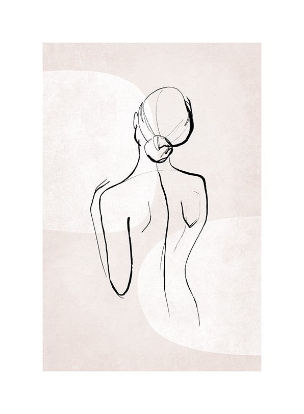 Prints - Female Sketch Forms No1 Print (30x40 cm) - Line Art prints