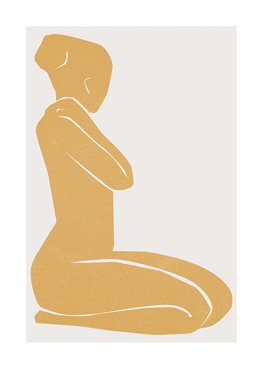 Cadmium Yellow Figure Poster 0