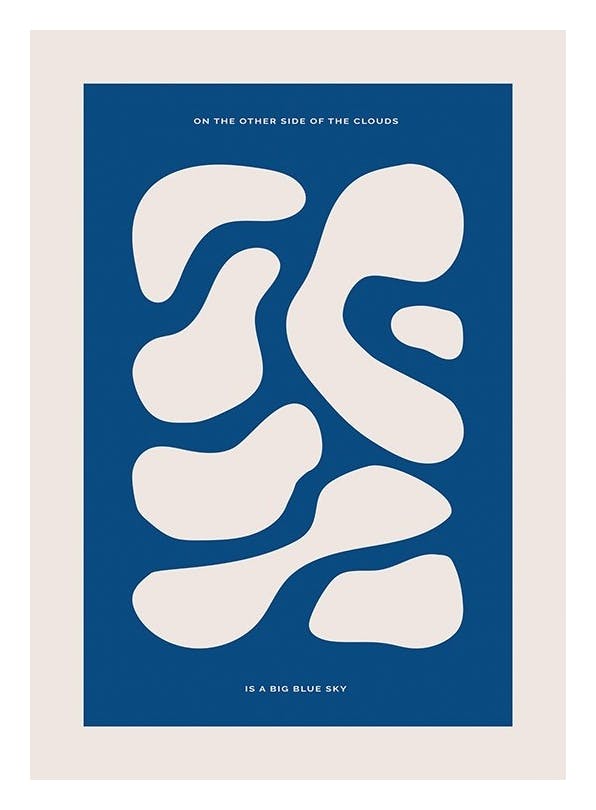 A Big Blue Sky Plakat (50x70 cm)- Grafiki