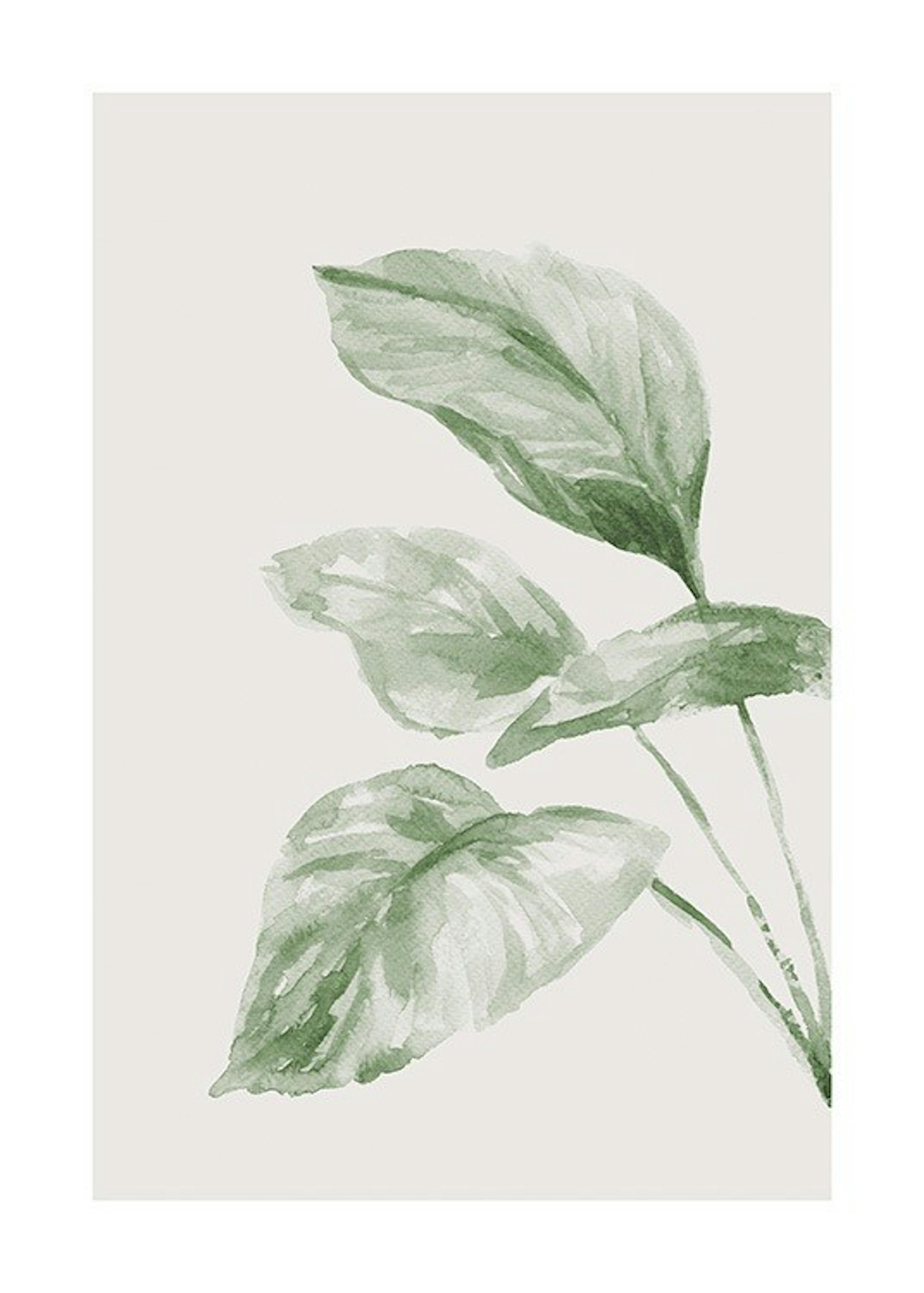 Painted Leaf No2 Print