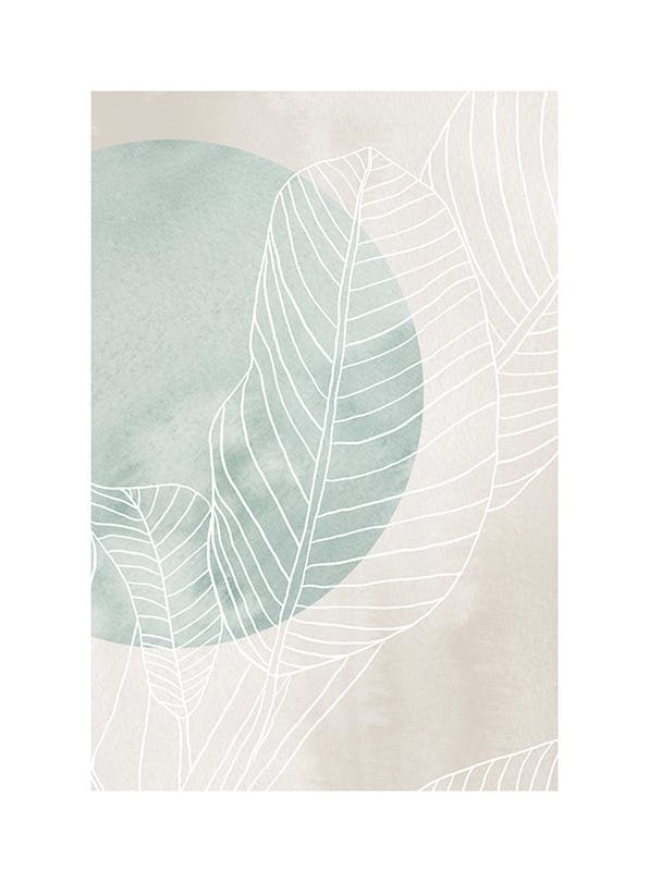 Ficus Line Drawing Poster (30x40 cm) - Kunstdrucke