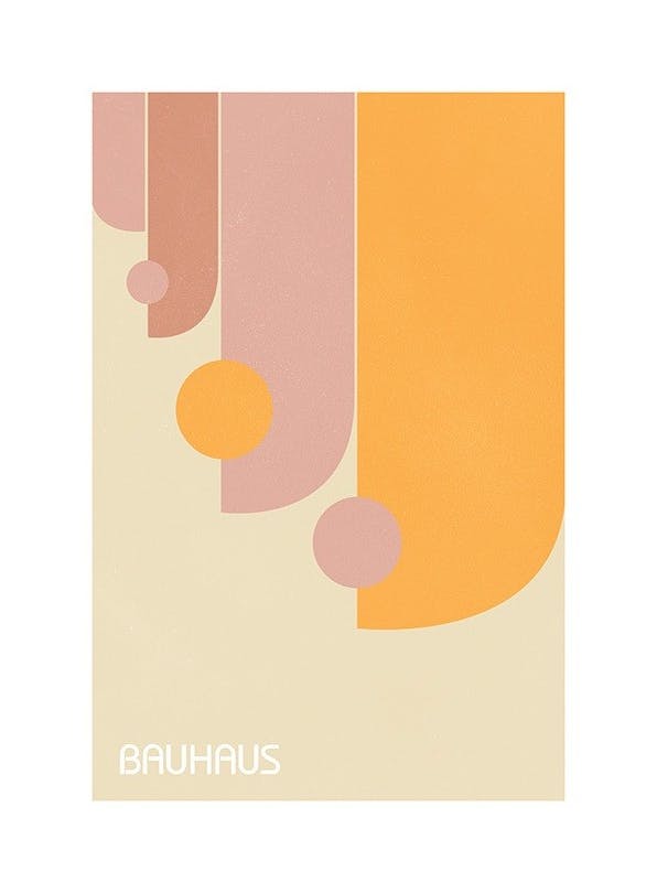 Colorful Bauhaus No1 Poster (30x40 cm) - Bauhaus Poster