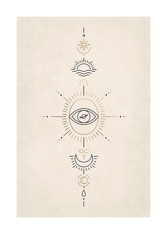 Spiritual Plakat - Spirituel illustration - desenio.dk
