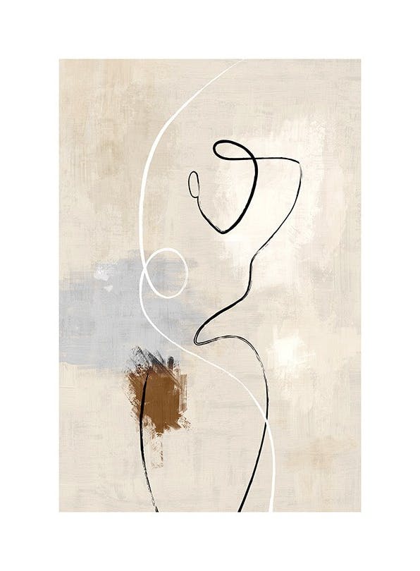 Prints - Dual Lines No2 Print (30x40 cm) - Art prints