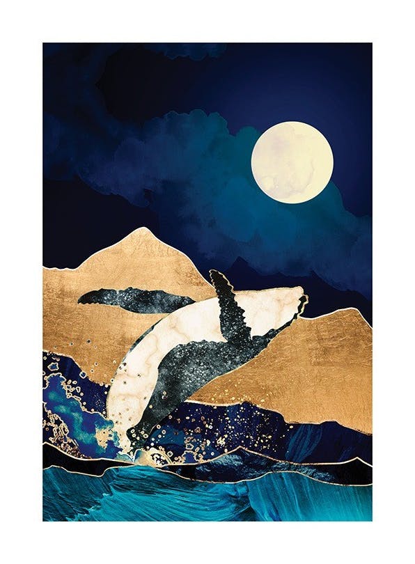 SpaceFrog Designs - Live Free Print (30x40 cm)