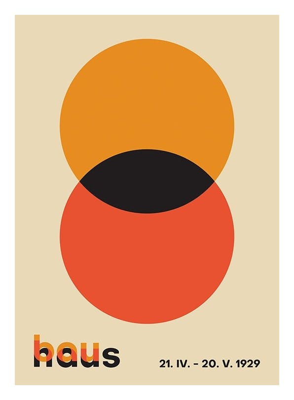 Bauhaus Circles Plakat (30x40 cm)- Bauhaus Poster