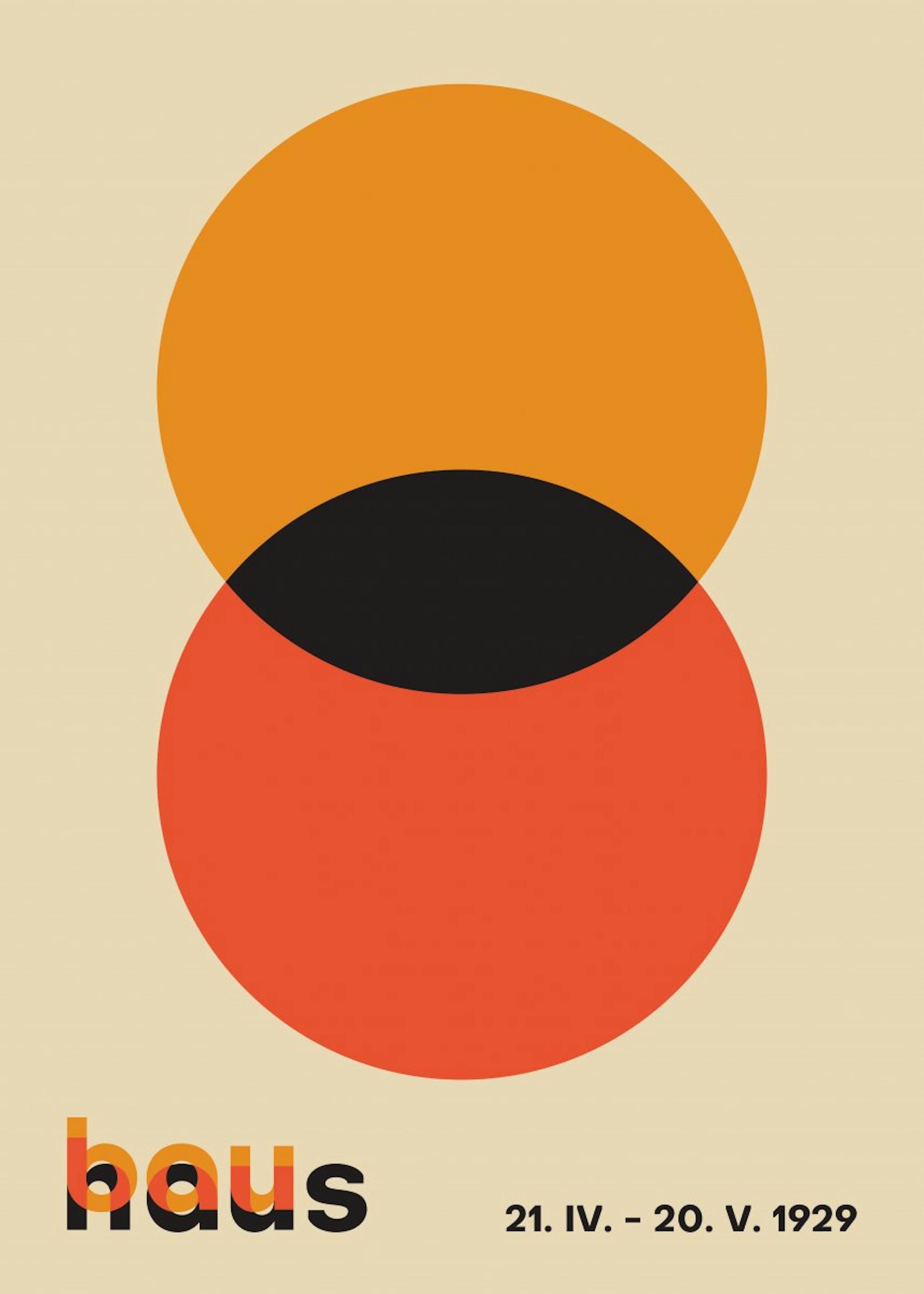 Bauhaus Circles Poster 0