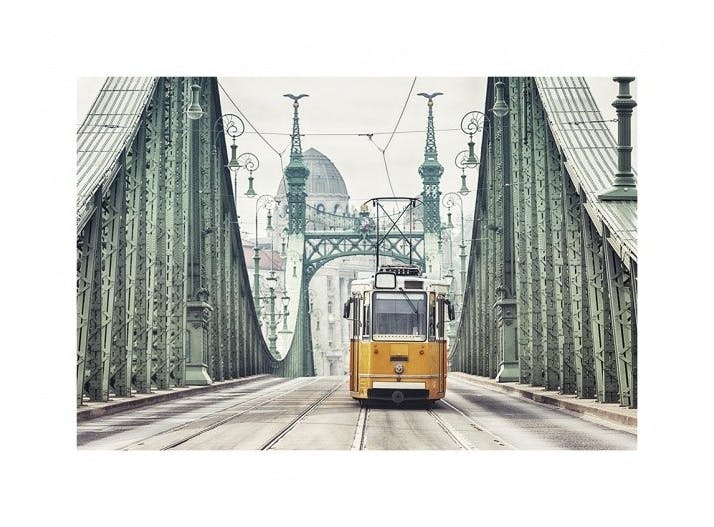 Budapest Tram Poster (30x40 cm)