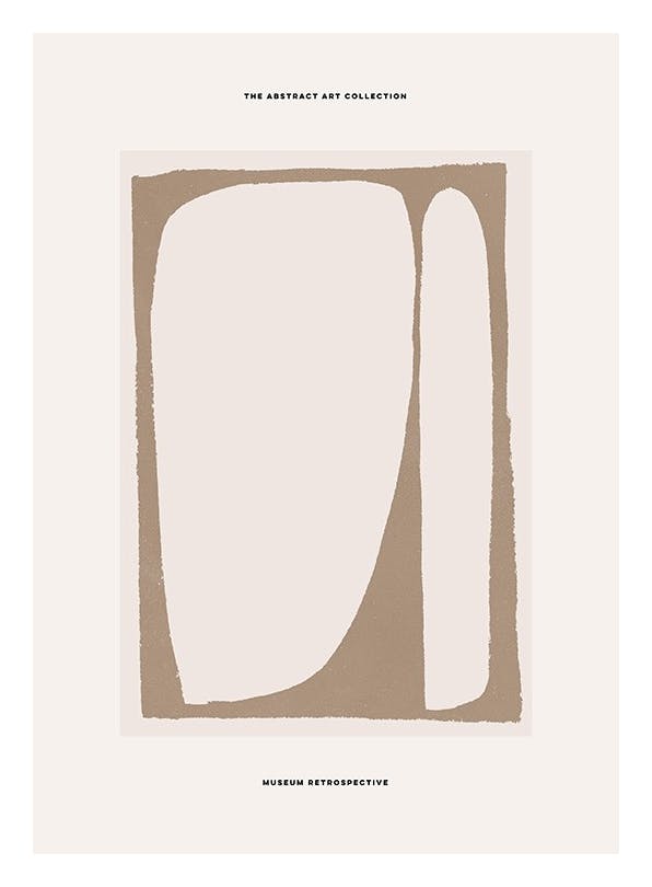Beige Abstract Plakat (30x40 cm)- Sztuka