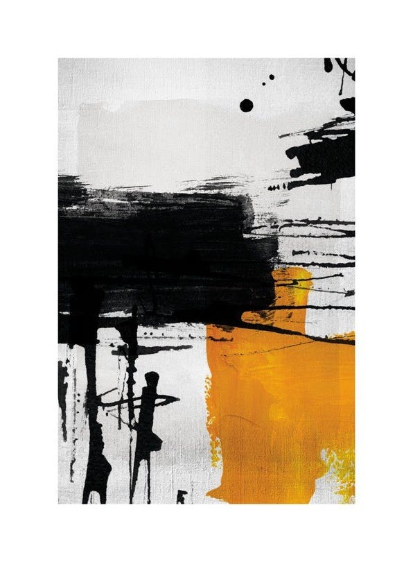 Prints - Yellow Abstract No2 Print (50x70 cm) - Abstract art prints