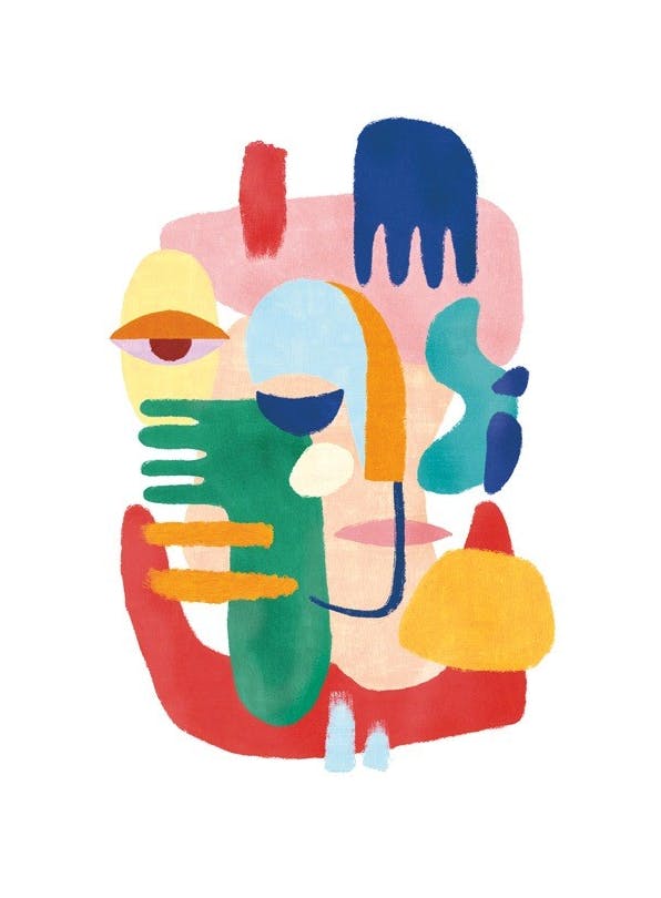 Colorful Abstract No1 Poster (50x70 cm)