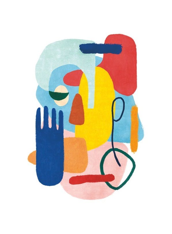 Colorful Abstract No2 Plakat (50x70 cm)- Sztuka
