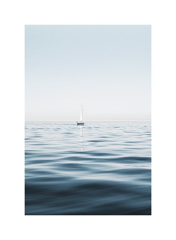 Prints - Sails On The Surface Print (50x70 cm) - Seas & oceans prints