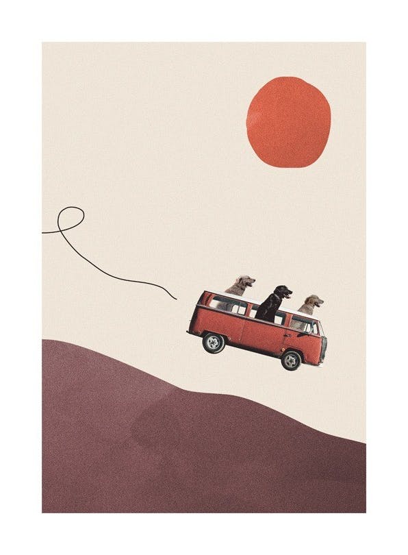 Maarten Leon - Adventure Gang Poster (30x40 cm)