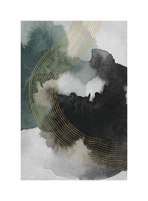 Prints - Ash and Moss No2 Print (30x40 cm) - Abstract art prints