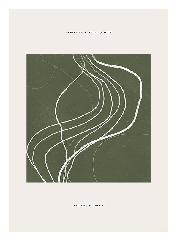 Prints - Hooker’s Green Print (30x40 cm) - Abstract art prints