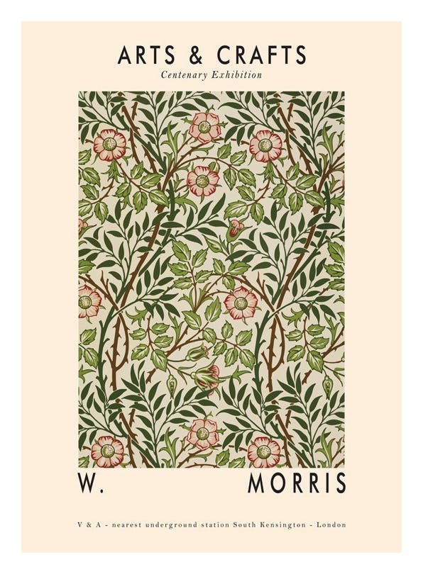 Arts & Crafts Green Print (30x40 cm)- William Morris Posters