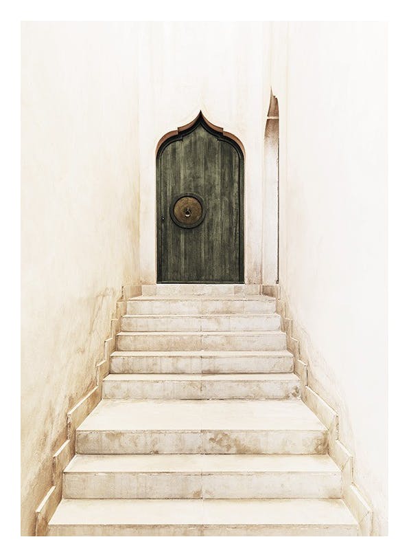 Prints - Marrakech Green Door Print (30x40 cm) - Architecture posters