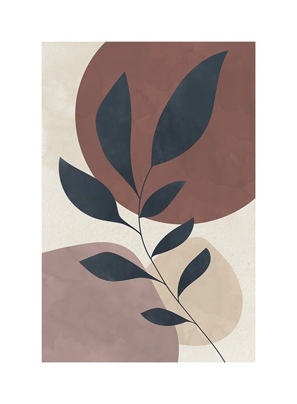 Branch Silhouette No2 Poster (50x70 cm)- Arte botânica