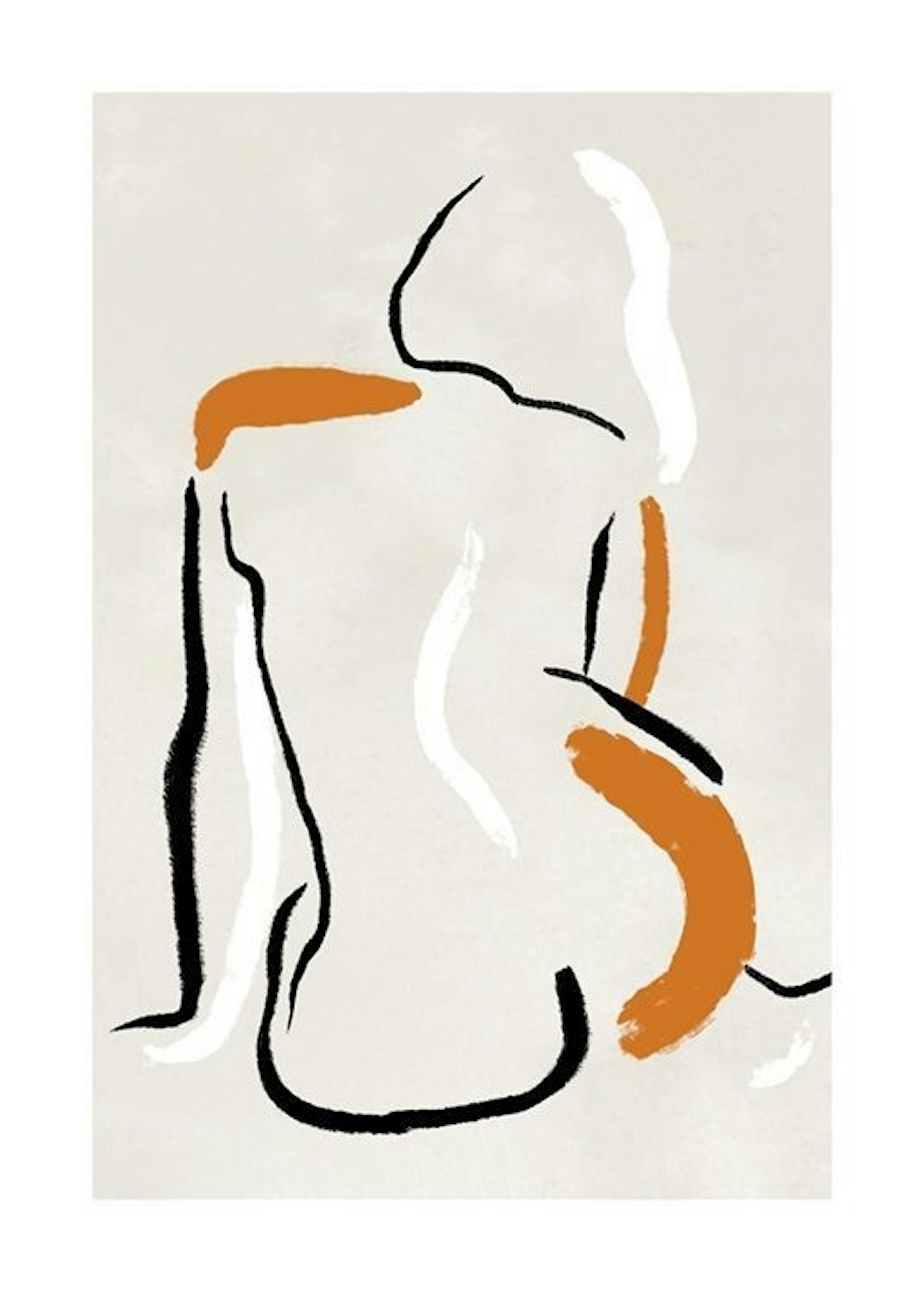 Figurative Strokes No1 Plakat