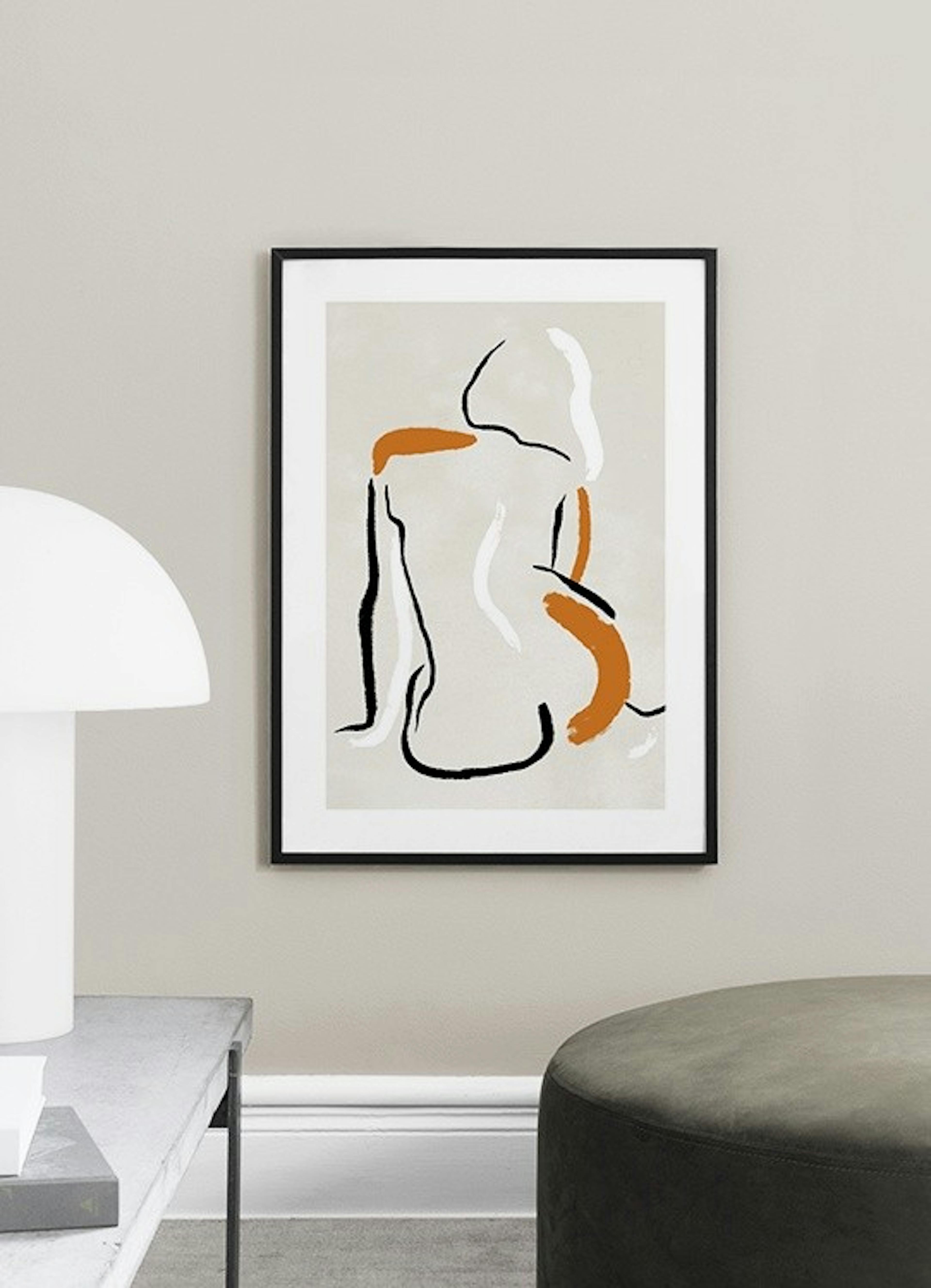 Figurative Strokes No1 Plakat