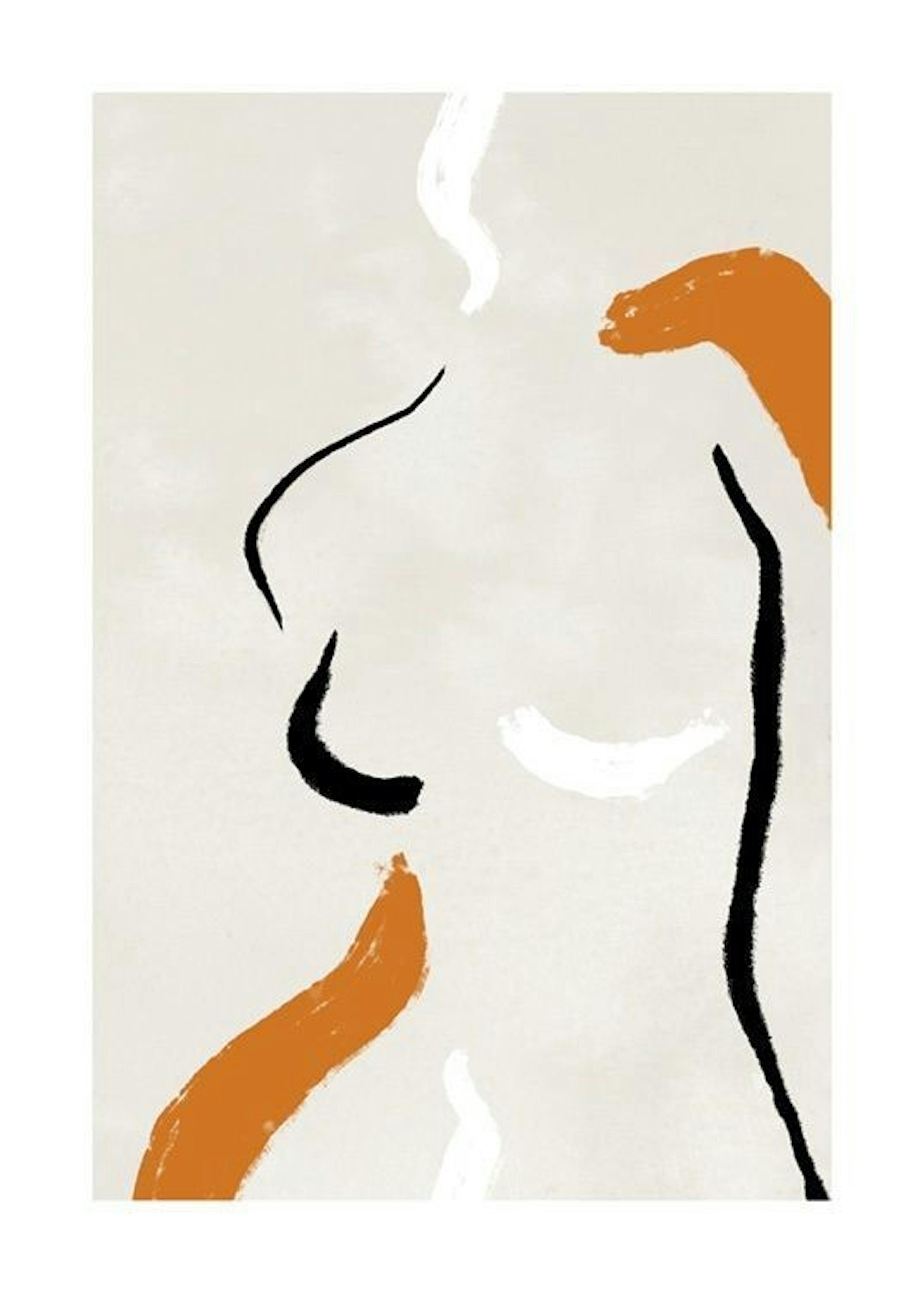 Figurative Strokes No2 Affiche